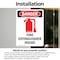 Signmission Fire Extinguisher Inside Danger Sign, Vinyl Decal, 3.5in W x 5in L, 2PK OS-2PACK-DS-D-35-V-2381 - alternate 2